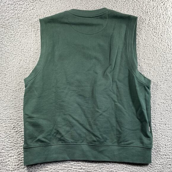 OBEY SWEATER VEST MENS LARGE GREEN V NECK EMBROIDERED DOG LOGO 100% COTTON - Picture 9 of 9